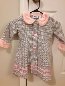 Blueberi Boulevard girls tweed coat